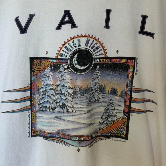 Vintage Vail Colorado winter nights graphic tee🤍🏔️ - Picture 3 of 7